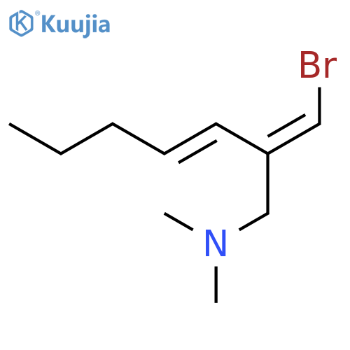 3-HEPTEN-1-AMINE, 2-(BROMOMETHYLENE)-N,N-DIMETHYL- structure