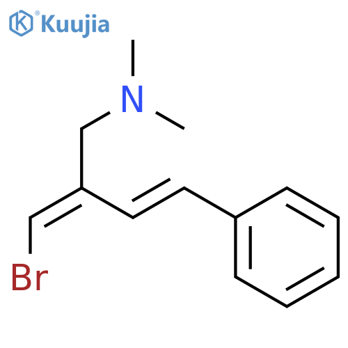 3-Buten-1-amine, 2-(bromomethylene)-N,N-dimethyl-4-phenyl- structure