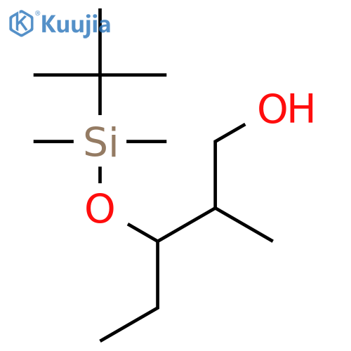(2S,3S)-3-[tert-butyl(dimethyl)silyl]oxy-2-methylpentan-1-ol structure