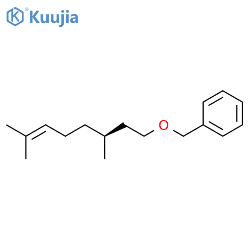 Benzene, [[[(3S)-3,7-dimethyl-6-octenyl]oxy]methyl]- structure