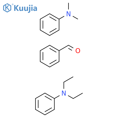 Benzaldehyde, reaction products with N,N-diethylbenzenamine and N,N-dimethylbenzenamine, oxidized, chlorides structure