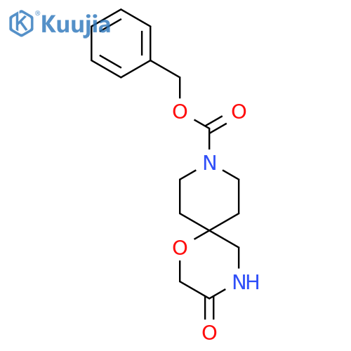 Benzyl 3-oxo-1-oxa-4,9-diazaspiro[5.5]undecane-9-carboxylate structure