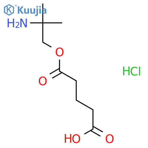 PENTANEDIOIC ACID, MONO(2-AMINO-2-METHYLPROPYL) ESTER, HYDROCHLORIDE structure