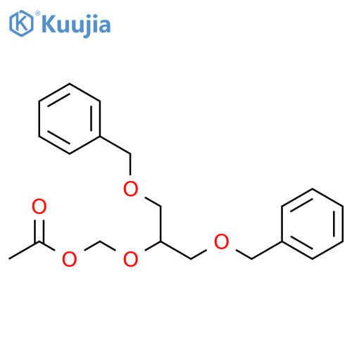 ((1,3-bis(benzyloxy)propan-2-yl)oxy)methyl acetate structure