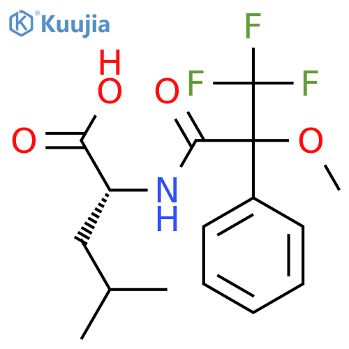 LEUCINE, N-(3,3,3-TRIFLUORO-2-METHOXY-1-OXO-2-PHENYLPROPYL)-, (R)- structure