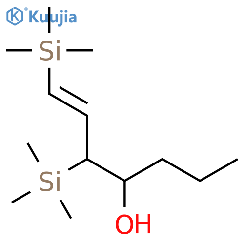 1-Hepten-4-ol, 1,3-bis(trimethylsilyl)-, (E)- structure
