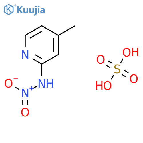 2-PYRIDINAMINE, 4-METHYL-N-NITRO-, SULFATE (1:1) structure