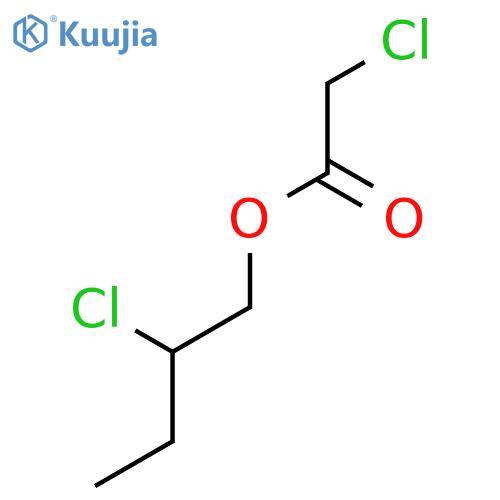 Acetic acid, chloro-, 2-chlorobutyl ester structure