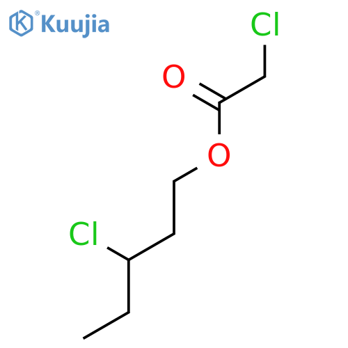 Acetic acid, chloro-, 3-chloropentyl ester structure