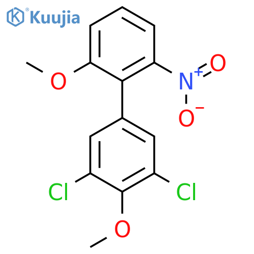 1,1'-BIPHENYL, 3',5'-DICHLORO-2,4'-DIMETHOXY-6-NITRO- structure