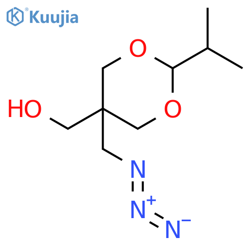 1,3-DIOXANE-5-METHANOL, 5-(AZIDOMETHYL)-2-(1-METHYLETHYL)- structure