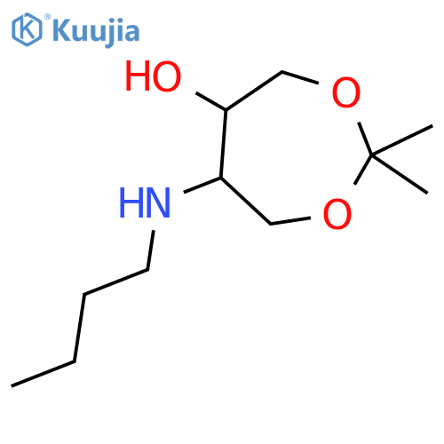1,3-DIOXEPAN-5-OL, 6-(BUTYLAMINO)-2,2-DIMETHYL- structure