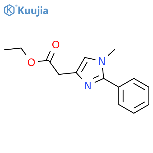 1H-Imidazole-4-acetic acid, 1-methyl-2-phenyl-, ethyl ester structure