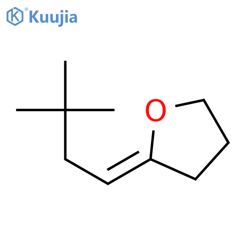 (E)-2-(3,3-Dimethylbutylidene)tetrahydrofuran structure
