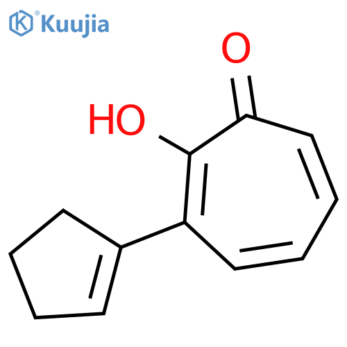 2,4,6-Cycloheptatrien-1-one, 3-(1-cyclopenten-1-yl)-2-hydroxy- structure