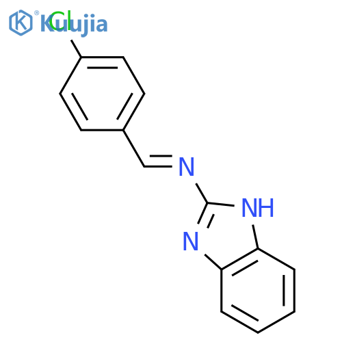 1H-Benzimidazol-2-amine, N-[(4-chlorophenyl)methylene]- structure