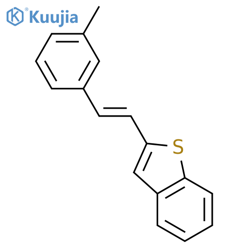 Benzo[b]thiophene, 2-[2-(3-methylphenyl)ethenyl]- structure