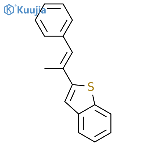 BENZO[B]THIOPHENE, 2-(1-METHYL-2-PHENYLETHENYL)- structure