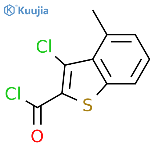 3-Chloro-4-methyl-1-benzothiophene-2-carbonyl chloride structure