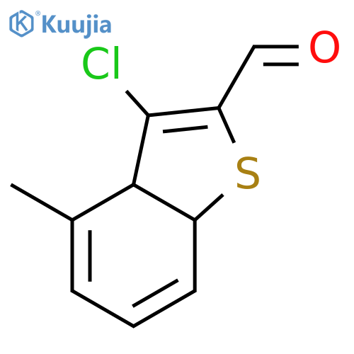 3-Chloro-4-methyl-3a,7a-dihydrobenzo[b]thiophene-2-carbaldehyde structure