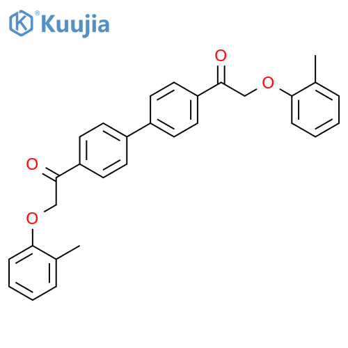 ETHANONE, 1,1'-[1,1'-BIPHENYL]-4,4'-DIYLBIS[2-(2-METHYLPHENOXY)- structure