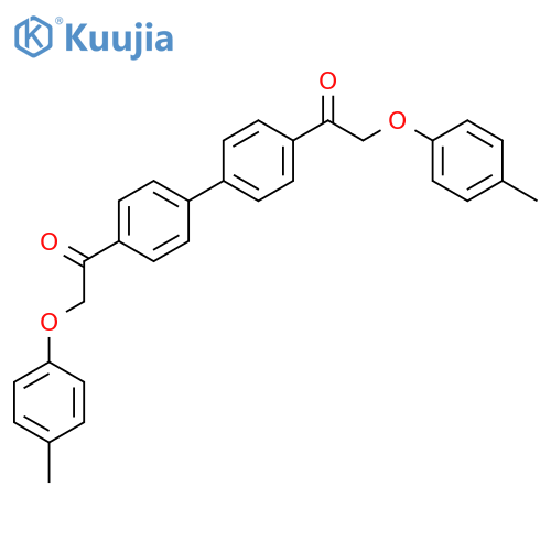 ETHANONE, 1,1'-[1,1'-BIPHENYL]-4,4'-DIYLBIS[2-(4-METHYLPHENOXY)- structure