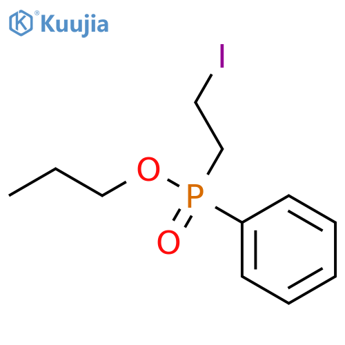 Phosphinic acid, (2-iodoethyl)phenyl-, propyl ester, (+)- structure