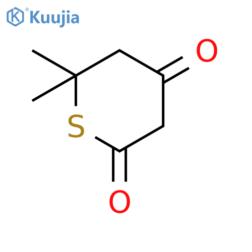 2H-THIOPYRAN-2,4(3H)-DIONE, DIHYDRO-6,6-DIMETHYL- structure