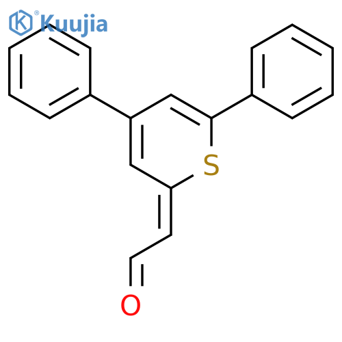 ACETALDEHYDE, (4,6-DIPHENYL-2H-THIOPYRAN-2-YLIDENE)- structure