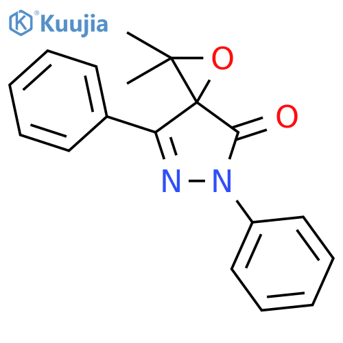 1-OXA-5,6-DIAZASPIRO[2.4]HEPT-6-EN-4-ONE, 2,2-DIMETHYL-5,7-DIPHENYL- structure