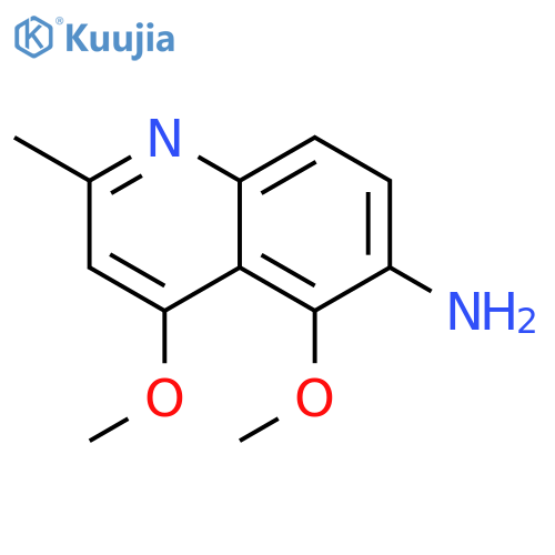 6-Quinolinamine, 4,5-dimethoxy-2-methyl- structure