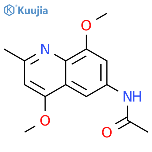 ACETAMIDE, N-(4,8-DIMETHOXY-2-METHYL-6-QUINOLINYL)- structure