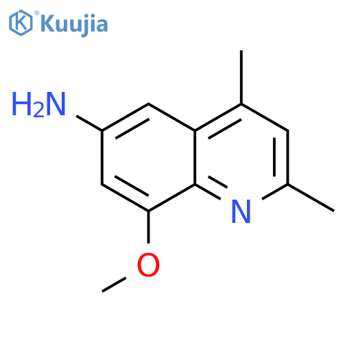 6-QUINOLINAMINE, 8-METHOXY-2,4-DIMETHYL- structure