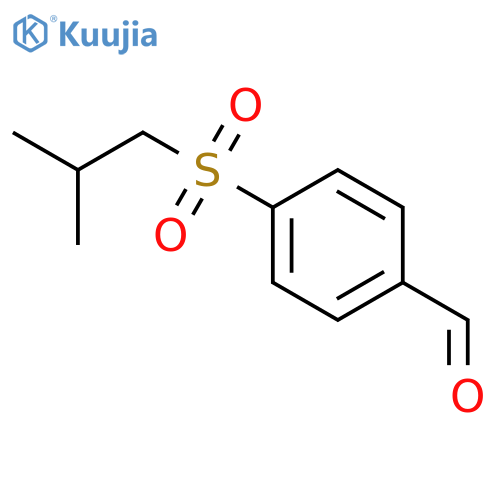 BENZALDEHYDE, 4-[(2-METHYLPROPYL)SULFONYL]- structure
