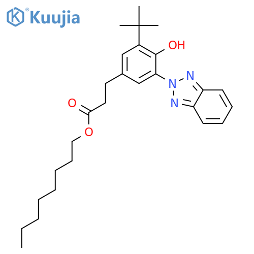 Octyl 3-3-(2H-Benzotriazol-2-yl)-5-tert-butyl-4-hydroxyphenylpropionate structure
