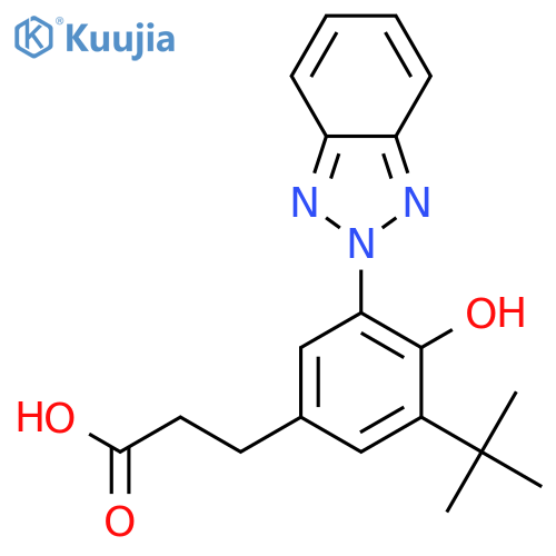 Benzenepropanoic acid,3-(2H-benzotriazol-2-yl)-5-(1,1-dimethylethyl)-4-hydroxy- structure
