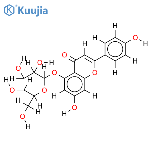 5-O-beta-D-Galactopyranoside-4',5,7-Trihydroxyflavone structure