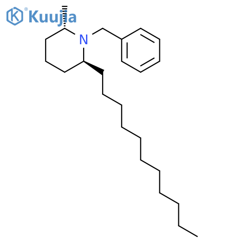 PIPERIDINE, 2-METHYL-1-(PHENYLMETHYL)-6-UNDECYL-, TRANS- structure