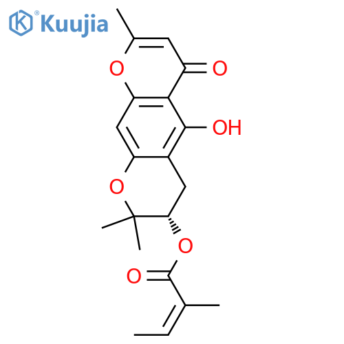 3'-O-angeloylhamaudol structure