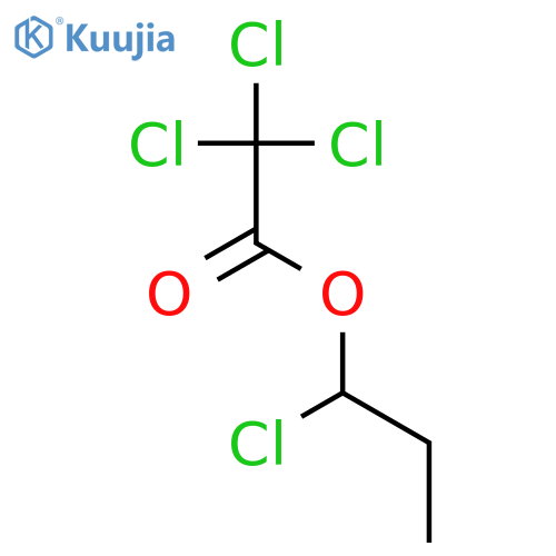 Acetic acid, trichloro-, 1-chloropropyl ester structure