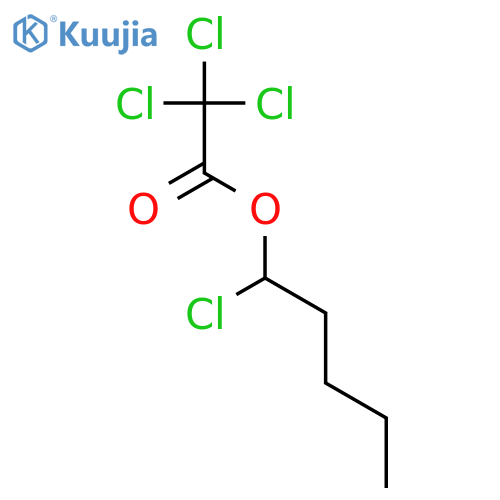 Acetic acid, trichloro-, 1-chloropentyl ester structure