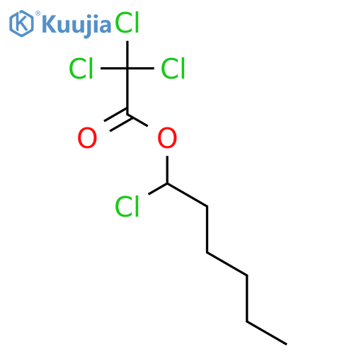 Acetic acid, trichloro-, 1-chlorohexyl ester structure