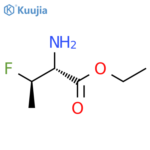 BUTANOIC ACID, 2-AMINO-3-FLUORO-, ETHYL ESTER, (R*,R*)- structure