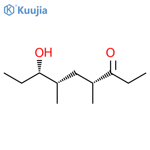 3-NONANONE, 7-HYDROXY-4,6-DIMETHYL-, (4R*,6S*,7S*)- structure