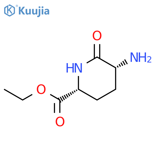2-PIPERIDINECARBOXYLIC ACID, 5-AMINO-6-OXO-, ETHYL ESTER, CIS- structure