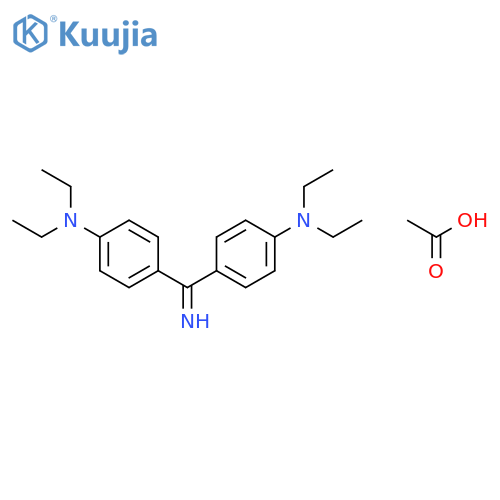4,4-Carbonimidoylbis(N,N-diethylaniline) acetate structure
