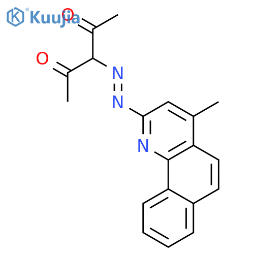 2,4-PENTANEDIONE, 3-[(4-METHYLBENZO[H]QUINOLIN-2-YL)AZO]- structure