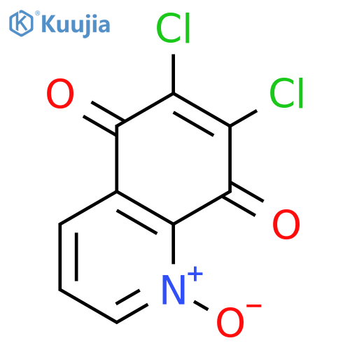 6,7-dichloroquinoline-5,8-dione 1-oxide structure