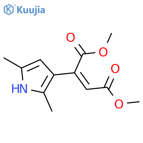 2-Butenedioic acid, 2-(2,5-dimethyl-1H-pyrrol-3-yl)-, dimethyl ester, (Z)- structure