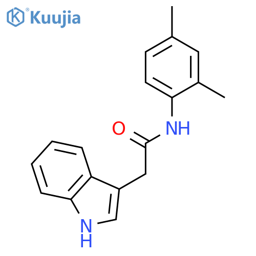 1H-INDOLE-3-ACETAMIDE, N-(2,4-DIMETHYLPHENYL)- structure